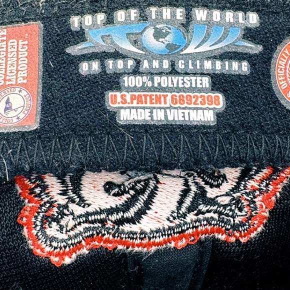 Wisconsin Badgers Hat Top of the World Red Black One Fit Logo NCAA CAPS EUC - Picture 8 of 11